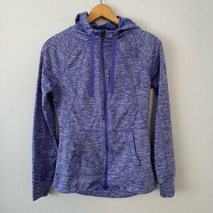 Champion Duo Dry Womens Size XS Hoodie Full Zip Up Long Sleeve Jacket Blue